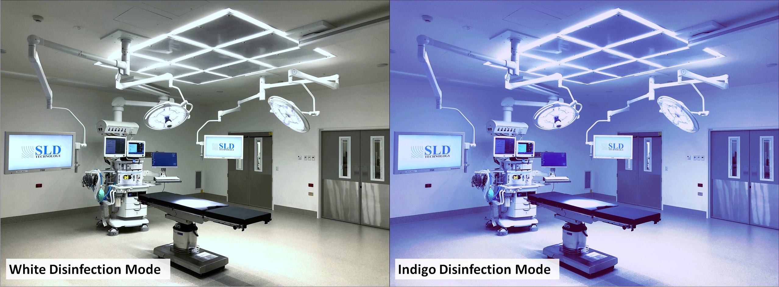 Indigo disinfection mode example