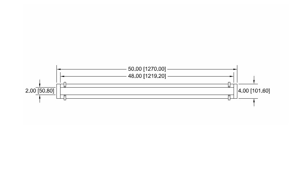 A rendering of a uLED lighting fixture